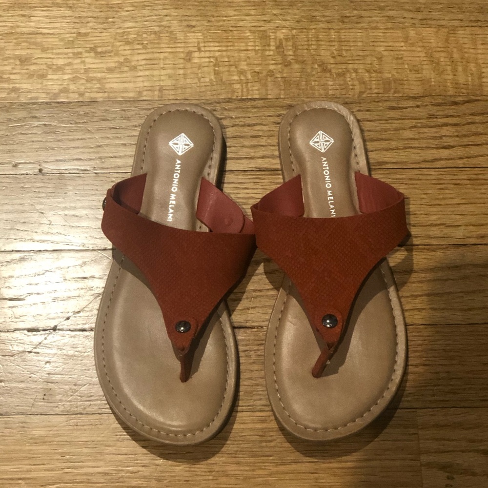 Antonio Melani girls orange sandals